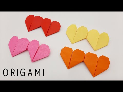 Origami double heart shaped [so cute] Give your loved ones this Valentine's Day ep.5