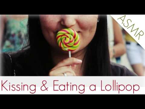 Binaural ASMR Kissing & Eating a Lollipop l Eating Sounds and Mouth Sounds