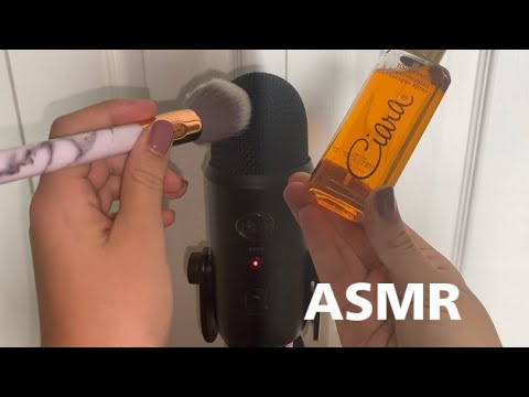 ASMR Mic Brushing and Glass Tapping (NO TALKING)
