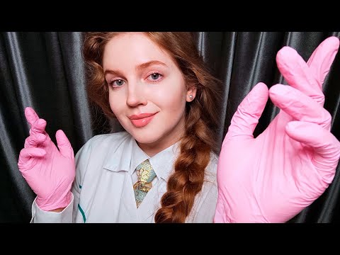ASMR Fast Face Massage in Gloves. Unintelligible Whispers. 1 Hour