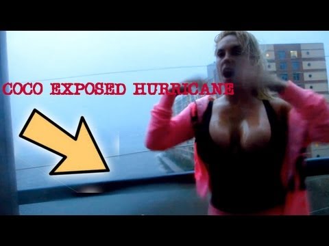 Coco Austin Flaunts Cleavage Hurricane Sandy Storm - Commentary