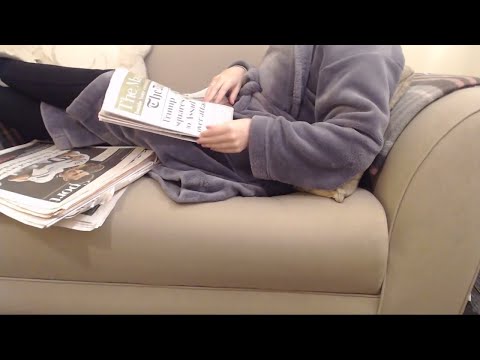 ASMR Newspaper Page Turning Intoxicating Sounds Sleep Help Relaxation