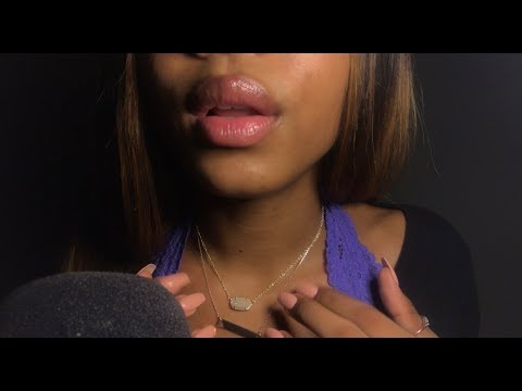 ASMR collarbone visual triggers pt 2 + gentle face touching + repeating ‘a little bit’