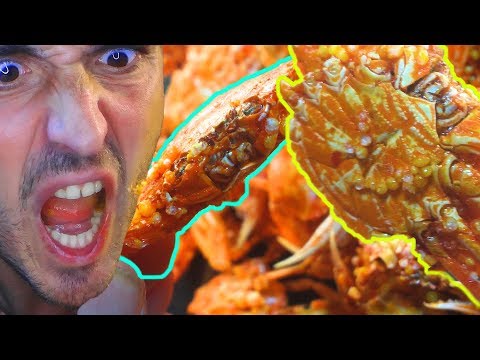 Tasting TINY Japanese Crabs * SUPER CRUNCHY * ASMR ( Real Sounds ) 자막 字幕  ਉਪਸਿਰਲੇਖ | Nomnomsammieboy