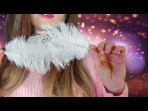 ASMR Personal Attention - Sleepy Feather Brushing Face