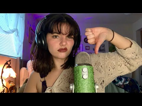 ASMR Triggers That I HATE (Fast & Aggressive ASMR) Spit Painting, Light Triggers, Glass Tapping, +++