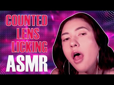 Counted Lens Licking ASMR - Soft Whispers - The ASMR Collection - Muna ASMR
