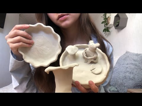 ASMR | Tapping & Scratching On Clay 🪴| Deep Tapping Sounds | Soft Spoken