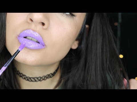 ASMR Lip Gloss Application | Tapping,  Mouth Sounds, Close up ♡