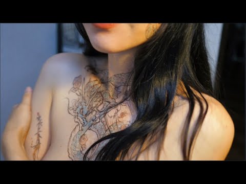 ASMR  Artist Paints On My Body
