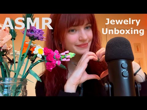ASMR ~ Valentines Jewelry Unboxing! (Tapping, Whispers)