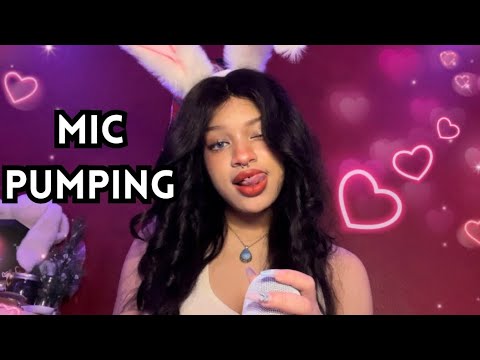 Mic Triggers🍓 Bunny ASMR | Mic Pumping/Swirling, Hand & Mouth Sounds, Personal Attention🍰