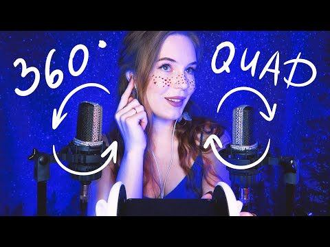 😱 ALL AROUND YOU 🔄 360° ASMR  - Deep Whispering, Ear Massages, 4 Mics