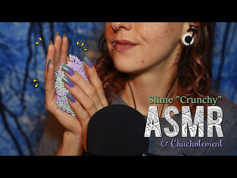 ASMR Français  ~ Slime Crunchy & Chuchotement