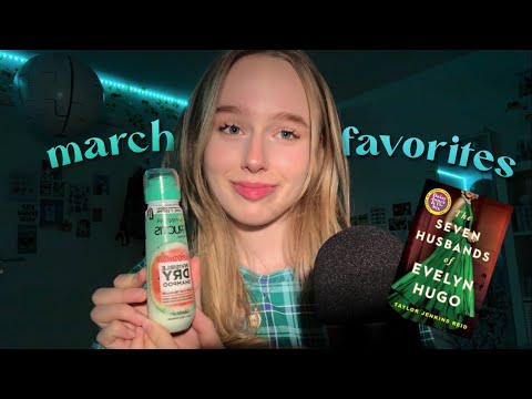 ASMR march favorites | clothing try on, beauty and knicknacks show and tell 🌷