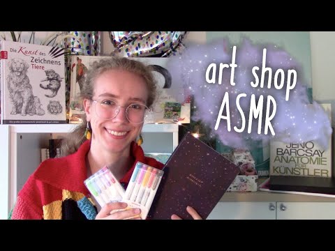 ASMR Role Play || Buy Art Supplies at this Arts and Crafts Shop (soft spoken) 📓🛍