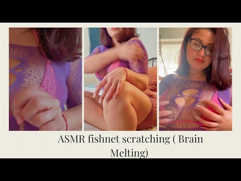 ASMR|Fishnet Tight Scratching ( BRAIN MELTING) @aramoonasmr1111 #asmr #scratching #asmrvideo