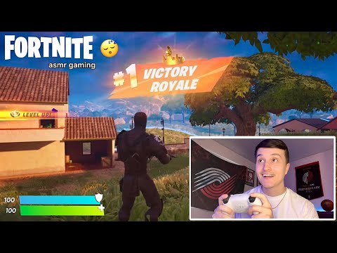 ASMR | Fortnite Gameplay but it's only WINS (w/ controller sounds + gum chewing)