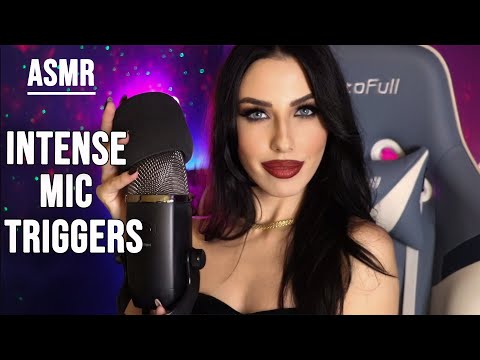 ASMR - INTENSE FAST & AGGRESSIVE MIC TRIGGERS (peace&chaos, mic pumping,scratching,swirling,rubbing)