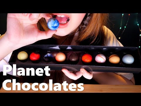 ASMR Planet Chocolates Mukbang 🌎🌕🌞 (Eating & Mouth Sounds, Intense)