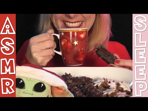 ASMR Eating Christmas Stuff - With special guest 😍