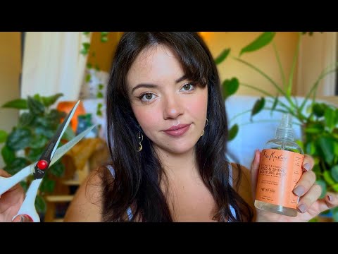 ASMR Pampering You to Sleep 😴 skincare, haircut, hairbrushing, personal attention [layered sounds]