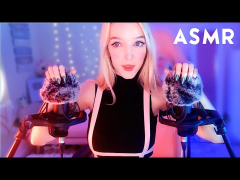 ASMR Fluffy Mic Scratching with Whispers for Sleep