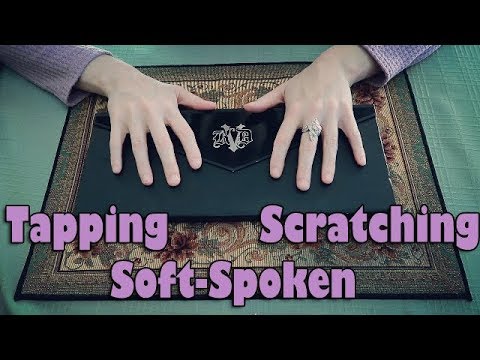 [ASMR] Soft-Spoken Kat Von D Makeup Show and Tell + Tapping/Scratching