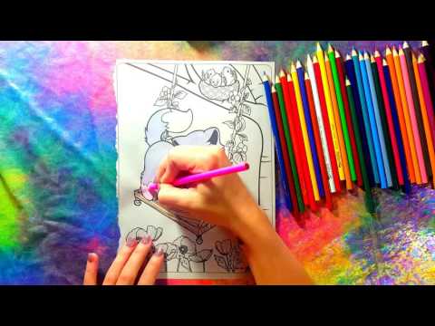 ASMR Coloring a cute kitty!