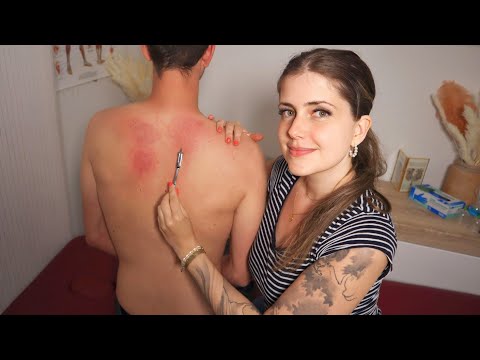 ASMR Back Exam [Real Person] Extrem Tingly Untersuchung mit @AlexASMRelax 'Unintentional' Roleplay