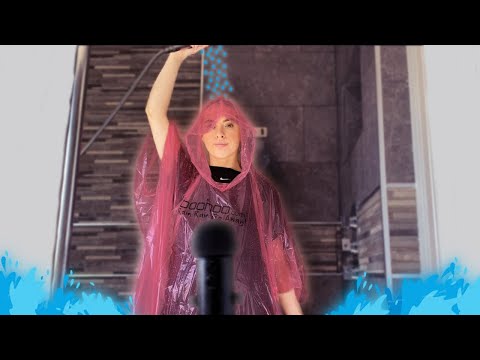 [ASMR] Wet clothes sounds | Raining Poncho Sounds [Relaxing] 🚿