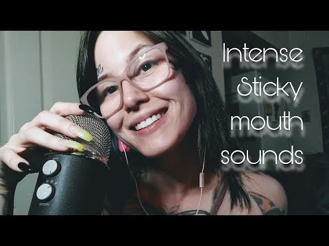 ASMR | Intense sticky mouth sounds sure to make you tingle 👅✨ Negative energy eating & more!