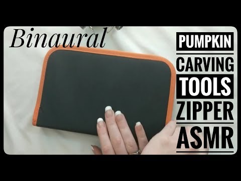 Halloween Pumpkin Carving Tools and Zipper Case ASMR