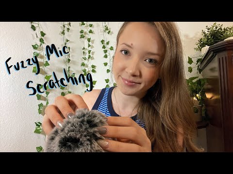 ASMR Super Up-Close Whispers + FUZZY Mic Scratching ✨ 💞