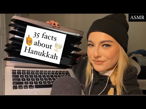 ASMR | 35 facts about hannukah (gum chewing)