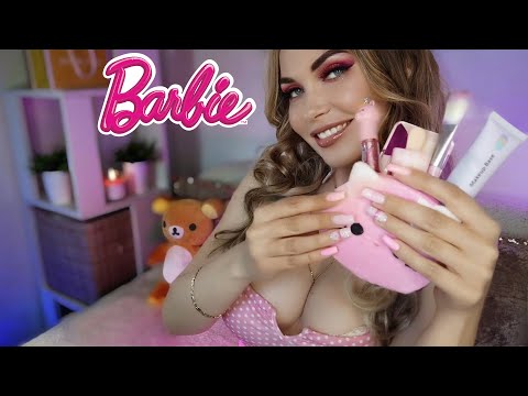 ASMR Barbie Gives You a PINK Makeover (Layered Sounds)