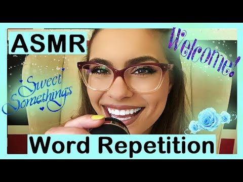 ASMR - Word Repetition - Hand Movements/Eng&Frn