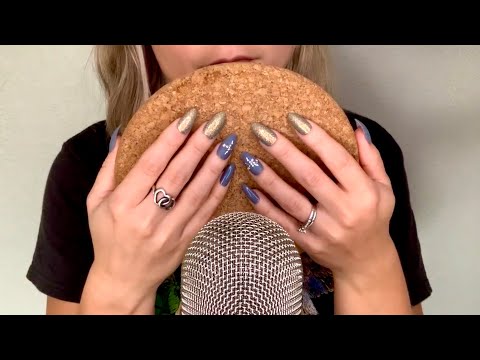 ASMR | 1 Hour of Cork Coaster | Tapping & Scratching Sounds