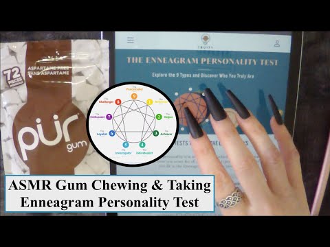 ASMR Gum Chewing Taking ENNEAGRAM Personality Test on iPad | Whispered Ramble