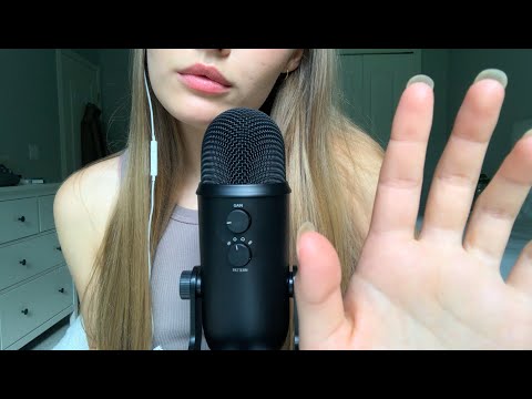 ASMR putting you to sleep | personal attention | face massage, brushing your hair, camera covering +