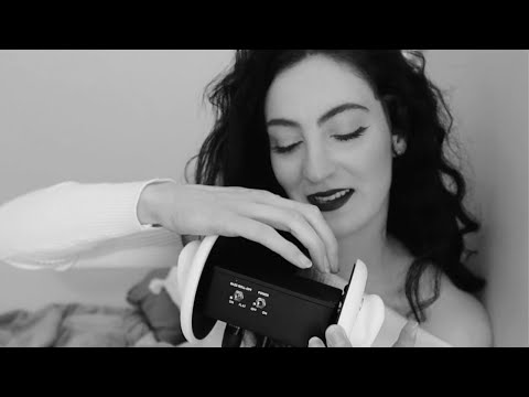 ASMR in Black and White , Cozy Binaural Triggers and Whispers