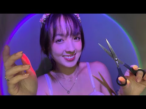 ASMR | Obsessed Girl Cuts Your Bangs at a Sleepover 🍄 (She Wants You, WLW, haircut role play)
