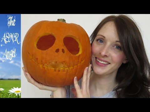 Halloween ASMR Pumpkin Carving with soft speaking