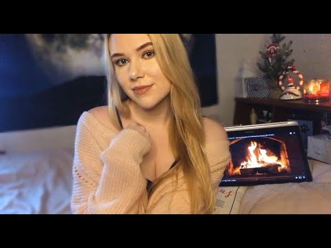 ASMR Warming You Up and Getting Cozy | Loving Personal Attention, Fire Crackles, Lotion Sounds|