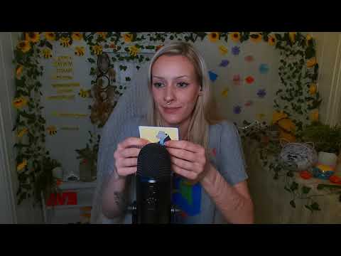 ASMR| Whispered Positive Affirmation w/Card Scratching & Tapping
