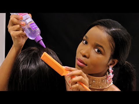 ASMR | Girl Who Sits Behind You In Class Plays With Your Hair (Lise Check, Scalp Oiling, Massaging)