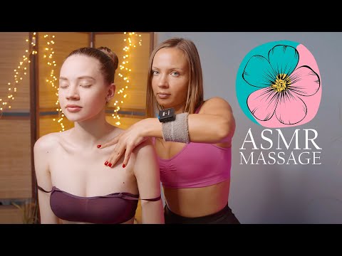 ASMR Back, Neck and Shoulders Massage by Lina to Sandra