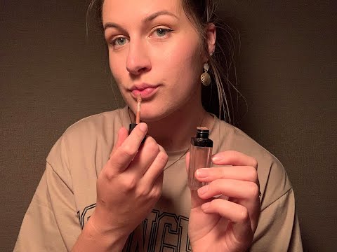 ASMR - Lipgloss Application (Mouth Sounds, Counting)