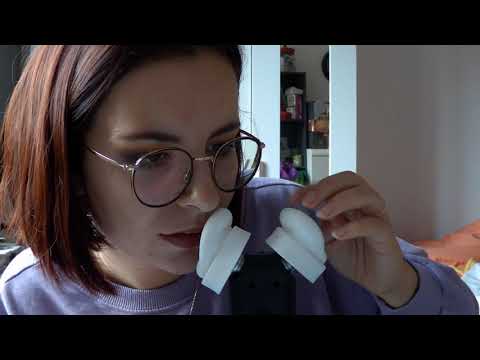 ASMR | Deep Inaudible Whispering with Silicone Ears