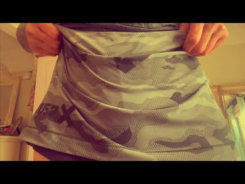 ASMR skorts scratching - skirt/shorts combo - with layered mouth sounds